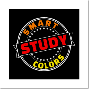 Smart Study Colors Red Orange Yellow Posters and Art